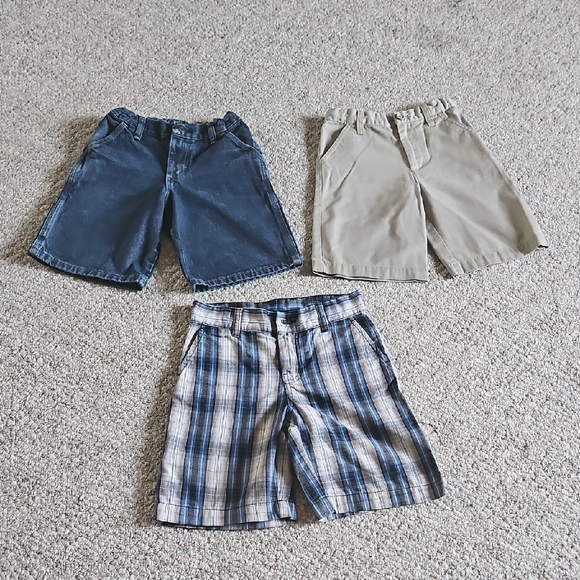 Cherokee Kids Shorts Set - Navy, Khaki, Plaid - Picture 1 of 9